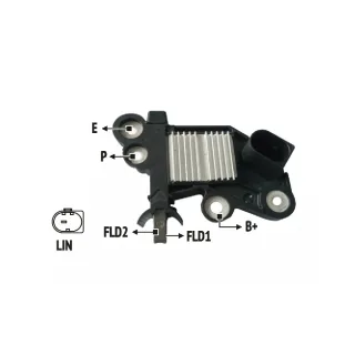 REGULADOR DE VOLTAJE 12V BOSCH VW POLO 18- VIRTUS 18 (IMPORTADO)