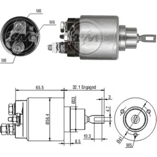 SOLENOIDE BOSCH 12V FIAT PALIO