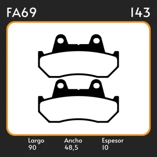 PASTILLAS DE FRENO 600 VH/VJ/VK 87-90 F  /  CBX 1000 B/C 81-82 R / CB 750 FC/F2C/FD/F2D 83-84 R