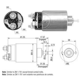 SOLENOIDE MOTORCRAFT 12V FORD  VARIOS