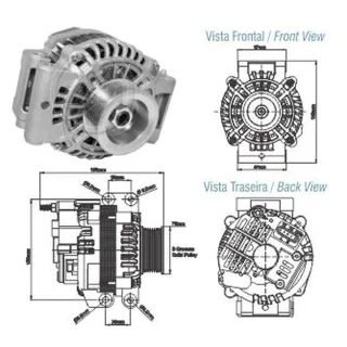 ALTERNADOR SCANIA SERIE G/D/R/T 2004 AL 2006