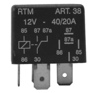 RELAY 5 T. INV. C/SOP. C/RESISTENCIA12V.