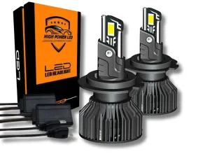 JUEGO LAMPARAS LED H7 65W 65000LM CON COOLER (USO OFF ROAD) (64210)