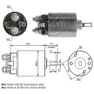 SOLENOIDE HITACHI 12V NISSAN PICK UP/MAXIMA