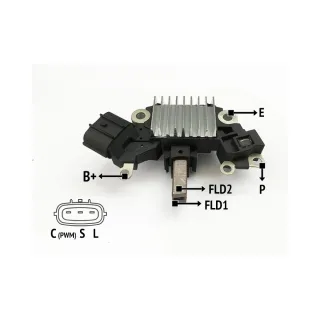 REGULADOR DE VOLTAJE HITACHI  NISSAN SUZUKI  12V(IMPORTADO)