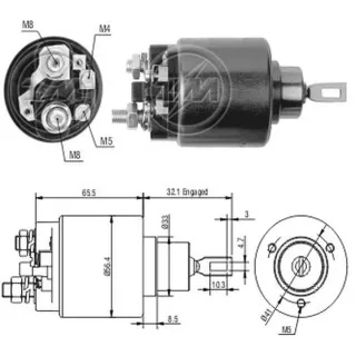 SOLENOIDE BOSCH 12V GOL/ESCORT