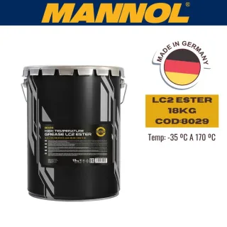 GRASA MANNOL LC2 (GRASA DE ALTA TEMPERATURA) 18KG TEMP: -35 ºC A 170 ºC CAJA (X1U)