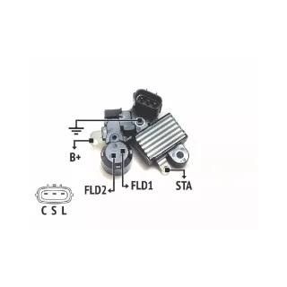 REGULADOR DE VOLTAJE 12V. NISSAN TIIDA (IMPORTADO)