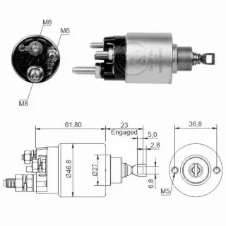 SOLENOIDE BOSCH 12V FIAT DOBLO 10- FIORINO 1.4 10- GRAND SIENA 1.4 12- IDEA 1.4 05- MOBI 1.0- PALIO 1.0 1.3- SIENA 1.3 1.3 1.4- STRADA 1.3 1.4- UNI 1.