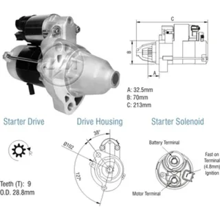 ARRANQUE HONDA FIT 12V