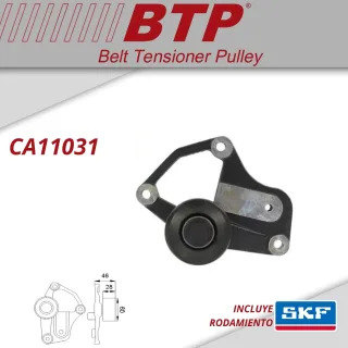 TENSOR POLY V PEUGEOT CON SOPORTE DE FUNDICIÓN 306 1.8, 1.9D Y TD; 405 1.8, 1.9D Y TD (CON A/ACOND Y DP) CITROEN ZX C/DIR Y AC 1.8, 1.9 D Y TD; XANTIA