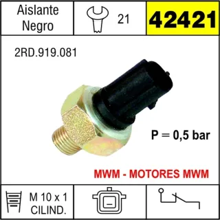 BULBO ACEITE MB  1214 -1418 -1620  0.60 BAR GRIS