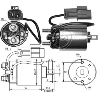SOLENOIDE HITACHI 12V NISSAN VAN/P.UP