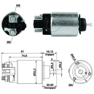 SOLENOIDE HYUNDAI HR 2.5 / KIA BONGO K2500