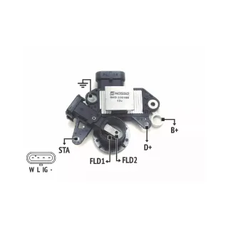REGULADOR DE VOLTAJE 12V. DELCO REMY - CHEVROLET-CUMMINS-KOMATSU (IMPORTADO)
