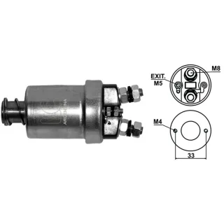 SOLENOIDE INDIEL 12V R.4/DAUPHINE/GORDINI(2 AGUJEROS)