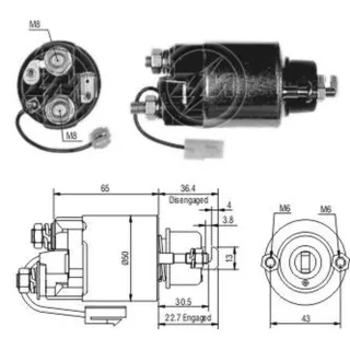 SOLENOIDE DENSO 12V DAHIATSU/SUBARU/TOYOTA