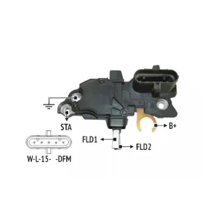 REGULADOR DE VOLTAJE TIPO BOSCH 24V APLICABLE A SCANIA (IMPORTADO)