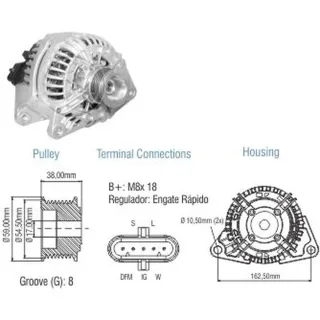 ALTERNADOR IVECO EURO CARGO DESDE 2006 24V 90AMP
