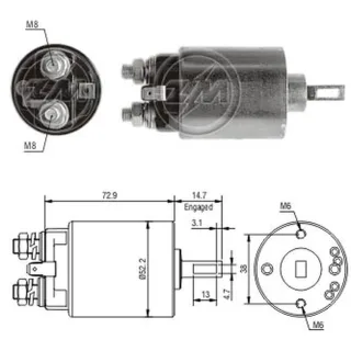 SOLENOIDE HITACHI 12V  NISSAN /YANMAR