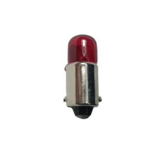 LAMPARA 12V 4W BA9S ROJA CON CULOTE 1 POLO LUZ DE POSICION