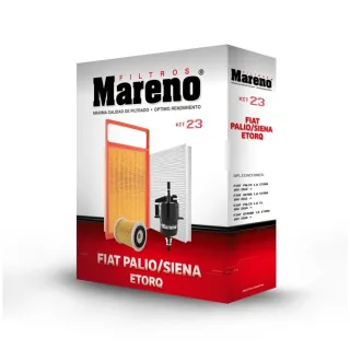 KIT FIAT PALIO- SIENA- STRADA 1.6 E-TORQ AIRE-HABITACULO-ACEITE-COMBUSTIBLE MR364-MH205-EM1022-MCI204