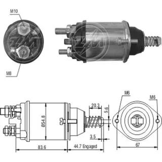 SOLENOIDE INDIEL 12V DEUTZ TRACTORES/FIAT ALLIS/FORD TRANSIT