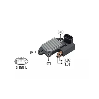 REGULADOR DE VOLTAJE 12V DELCO REMY LIFAN X60 (IMPORTADO)