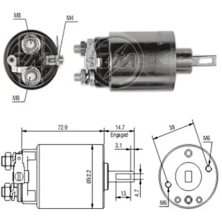 SOLENOIDE HITACHI 12V ISUZU PICK UP 2.2 DIESEL/TROOPER