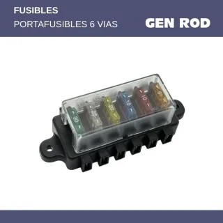 PORTAFUSIBLE FICHA 6 VIAS
