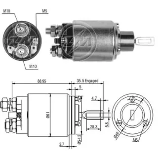 SOLENOIDE BOSCH 12V FIAT ALLIS/M.BENZ/MAXION/TOYOTA
