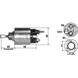 SOLENOIDE BOSCH 12V RENAULT CLIO 2.0 16V-LAGUNA SPACE II MEG