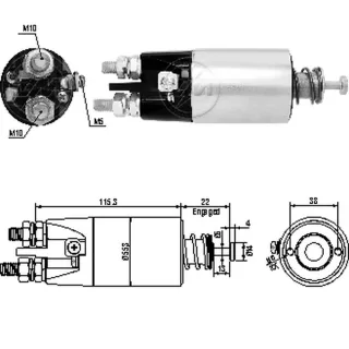 SOLENOIDE MITSUBISHI 24V CAMIONES RENAULT CAMIONES VOLVO