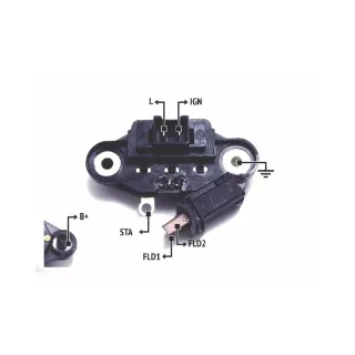 REGULADOR DE VOLTAJE 12V. VALEO -RENAULT C/2 TERMINALES (IMPORTADO)