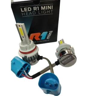 LAMPARA CREE LED R1 9007 MINI SIN COOLER CON DISIPADOR 22.000LM