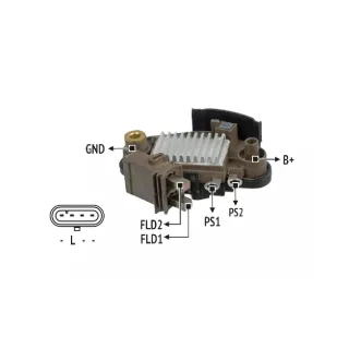 REGULADOR DE VOLTAJE VALEO SOFT START 12V EQUIVALENCIAS  2546366C  2546493C  2808488B 	591092(IMPORTADO)