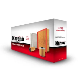 KIT RENAULT MASTER AIRE-ACEITE-COMBUSTIBLE-HABITACULO MR391-EM1025-MH411-MC54/2
