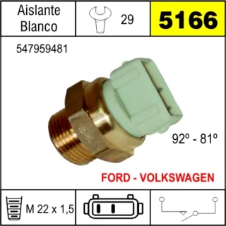 BULBO ELECTROV FORD ESCORT S/AIRE-ORION A.BLANCO 92/81