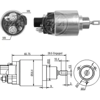 SOLENOIDE BOSCH 12V TOYOTA COROLLA LINEA NUEVA