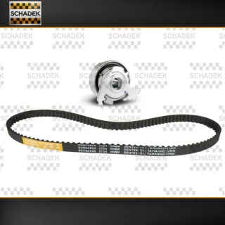 KIT DISTRIBUCION (111HTDP17)CHEVROLET CORSA 1.2-1.4-1.6 8V  SUZUKI FUN 1.0 111 DIENTES X 17 MM MOTOR C14NZ B14NZ C16NE VKMA 05121 KTB221 KO15310XS OEM