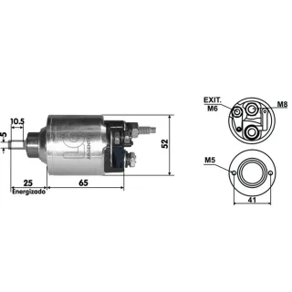 SOLENOIDE BOSCH 12V FIAT UNO FIRE 1.3 16VAL BOSCH 12V