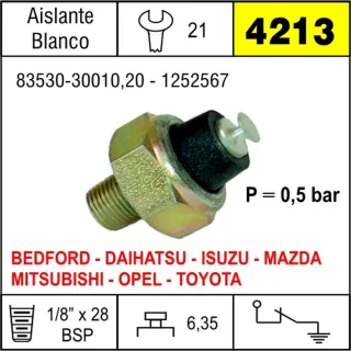 BULBO ACEITE MAZDA-DAIHATSU-TOYOTA-HILUX APLAUSE-CHARA