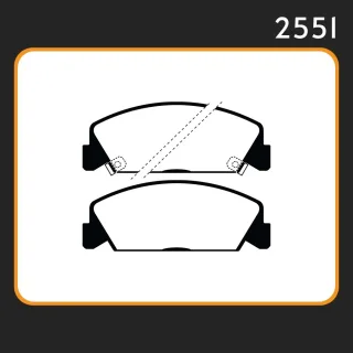 PASTILLAS DE FRENO  HONDA  ACCORD 90/96 / CIVIC SHUTTLE 90/96  LAR. 127.8 ANC. 48.1 ESP. 15 POSC. DEL. GUARDADO 90 EQUIVALENCIAS 1095 PD/386 05P083 40