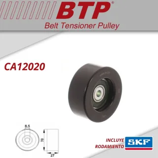 TENSOR POLY V VOLKSWAGEN POLO III MOTOR 1.7 SDI AHG, AKU 97-02 OEM: 028145278M VKM 31025   MEDIDAS: 70X27 INT: 8.5