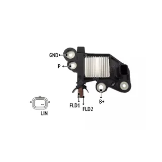 REGULADOR DE VOLTAJE SISTEMA BOSCH NISSAN / RENAULT  DUSTER-GRAND SCENIC-KANGOO-LOGAN-MEGANE IV-OROCH-SANDERO V12 EQUIVALENCIAS 	0272220827  142151(IM