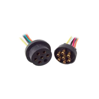 FICHA 7 VIAS ACOPLADO GOMA/NYLON REF.-CABLE 1.5MM (5)