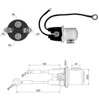SOLENOIDE DECLO REMY 24V AUXILIAR VOLVO CAMIONES