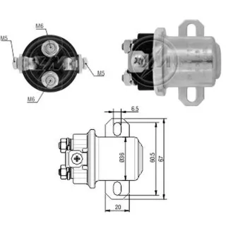 SOLENOIDE AUXILIAR 39 MT 12V.  - DELCO REMY
