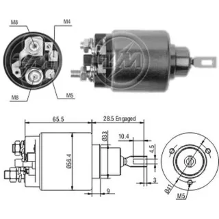 SOLENOIDE BOSCH 12V V.W.GOL GTI