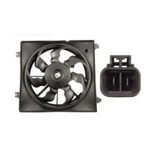 ELECTROVENTILADOR HYUNDAI SANTA FE : 07'- 09'   CON ENC.  - FLUJO: ASPIRANTE -  SENTIDO GIRO: HORARIO - EXT: 395 - POTENCIA: 72 W - COD HELICE: